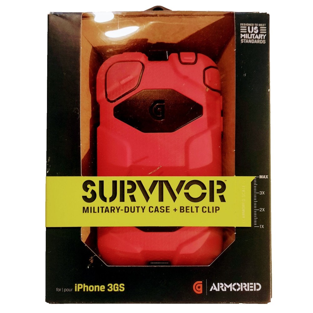 Griffin Pink/Black Survivor All-Terrain Case for iPhone 3G/3GS